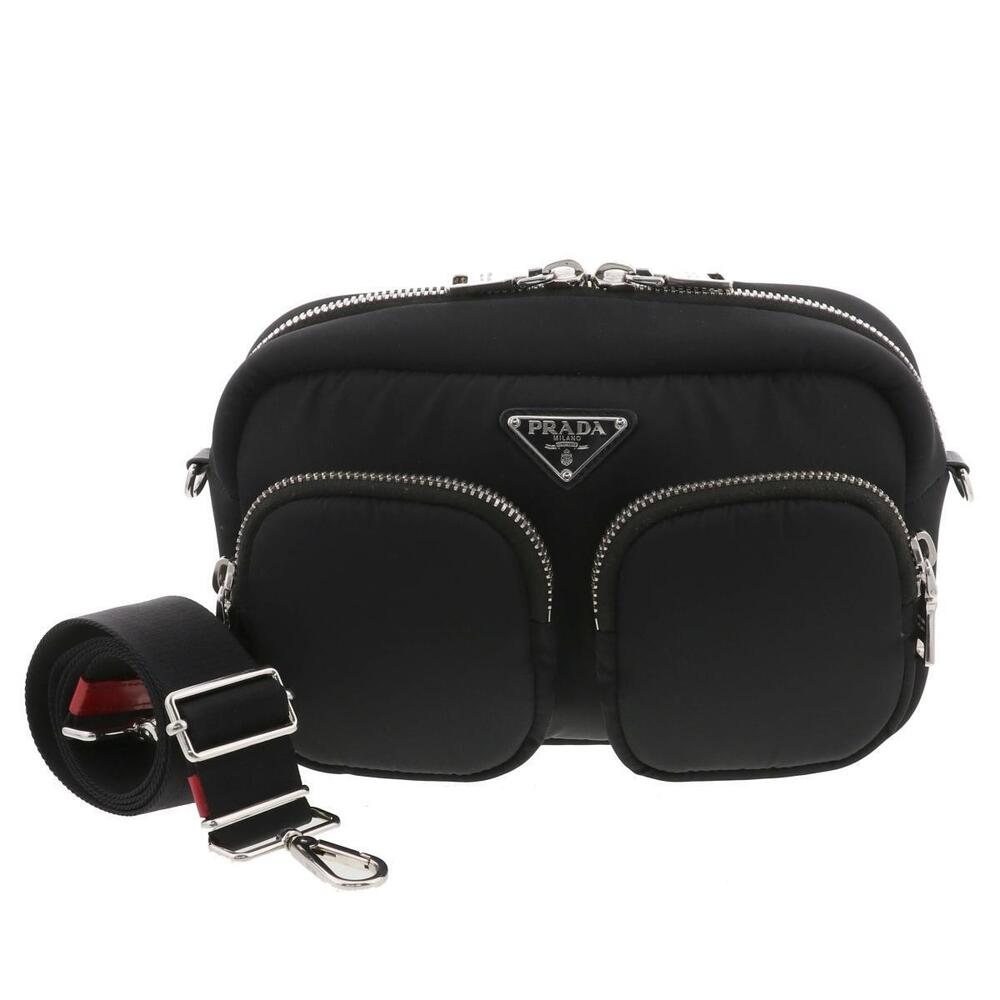 PRADA Padded Shoulder Bag Black